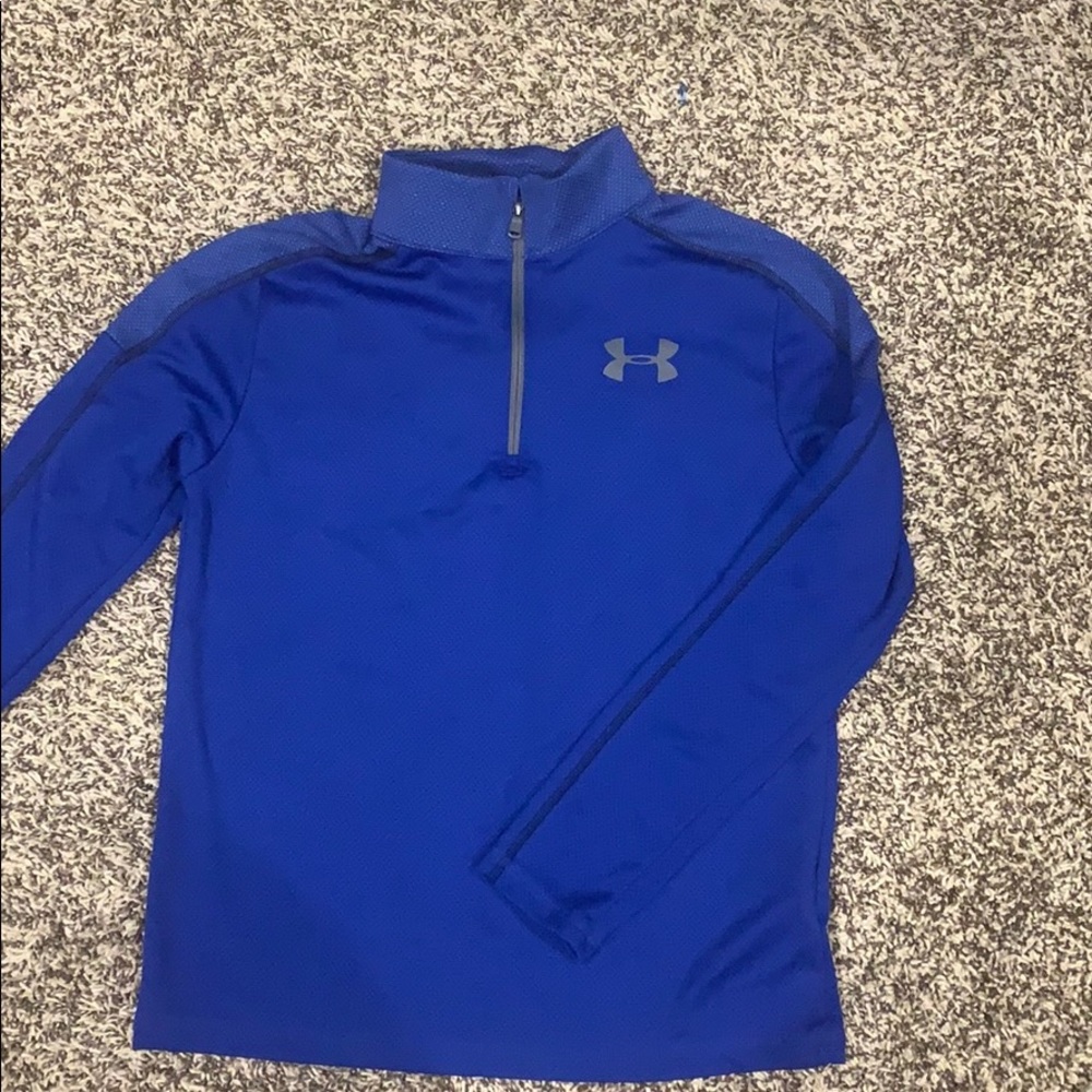 Under armor youth boys long sleeve shirt, sz large